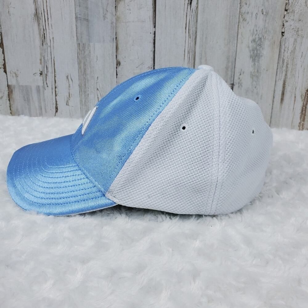Adidas Fitted Colorblock Cap Blue White Size Small - Picture 5 of 9
